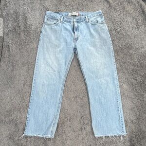 Levi's Men's 505s Straight Jeans in Light Blue Wash